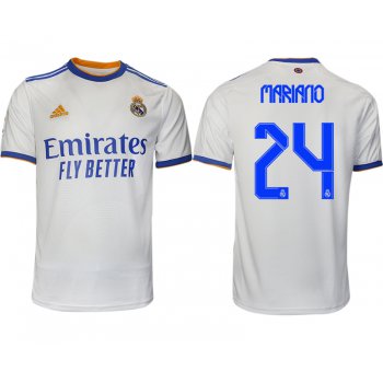 Men 2021-2022 Club Real Madrid home aaa version white 24 Soccer Jerseys