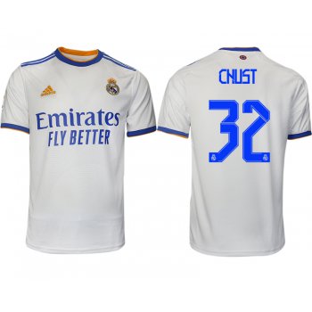 Men 2021-2022 Club Real Madrid home aaa version white 32 Soccer Jerseys