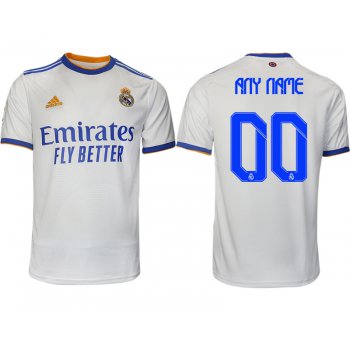 Men 2021-2022 Club Real Madrid home aaa version white customized Soccer Jerseys