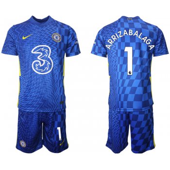 Men 2021-2022 Club Chelsea FC home blue 1 Nike Soccer Jerseys