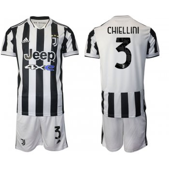 Men 2021-2022 Club Juventus home white 3 Adidas Soccer Jerseys