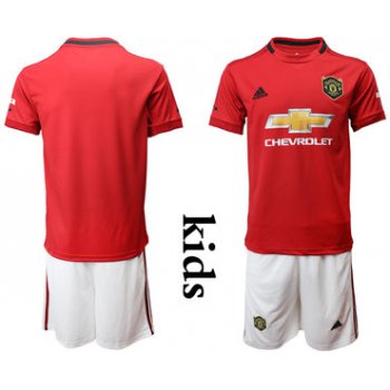 2019-20 Manchester United Youth Home Soccer Jersey