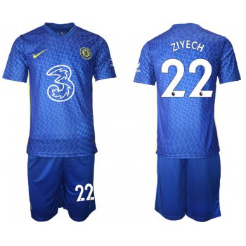 Men 2021-2022 Club Chelsea FC home blue 22 Nike Soccer Jersey