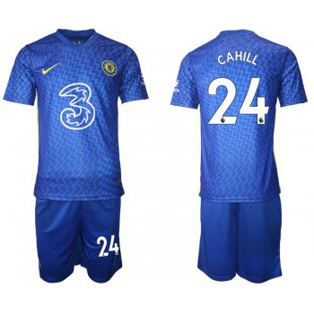 Men 2021-2022 Club Chelsea FC home blue 24 Nike Soccer Jersey