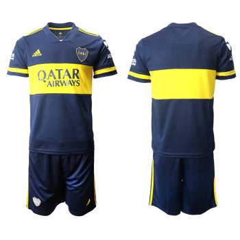 Men 2020-2021 Club Boca juniors home blue blank Adidas Soccer Jersey