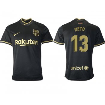 Men 2020-2021 club Barcelona away aaa version 13 black Soccer Jerseys