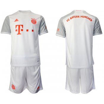 Men 2020-2021 club Bayern Munich away white Soccer Jerseys