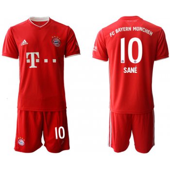 Men 2020-2021 club Bayern Munich home 10 red Soccer Jerseys1