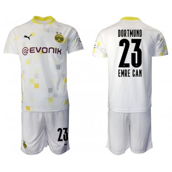 Men 2020-2021 club Borussia Dortmund Second away 23 white Soccer Jerseys