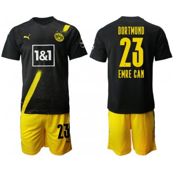 Men 2020-2021 club Borussia Dortmund away 23 black Soccer Jerseys