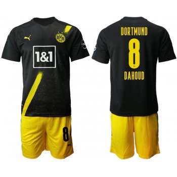 Men 2020-2021 club Borussia Dortmund away 8 black Soccer Jerseys