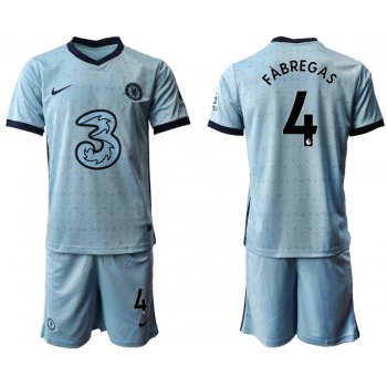 Men 2020-2021 club Chelsea away Light blue 4 Soccer Jerseys