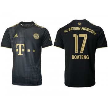 Men 2021-2022 Club Bayern Munich away aaa version black 17 Adidas Soccer Jersey
