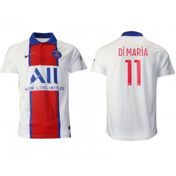 Men 2020-2021 club Paris St German away aaa version 11 white Soccer Jerseys