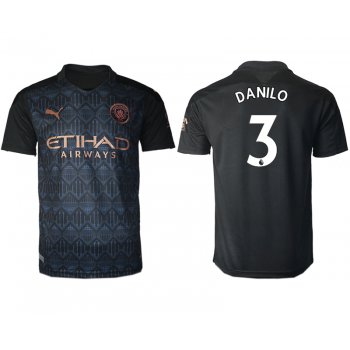 Men 2020-2021 club Manchester City away aaa version 3 black Soccer Jerseys