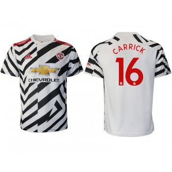 Men 2020-2021 club Manchester United away aaa version 16 white Soccer Jerseys