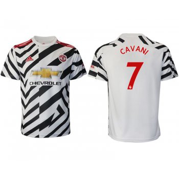 Men 2020-2021 club Manchester United away aaa version 7 white Soccer Jerseys