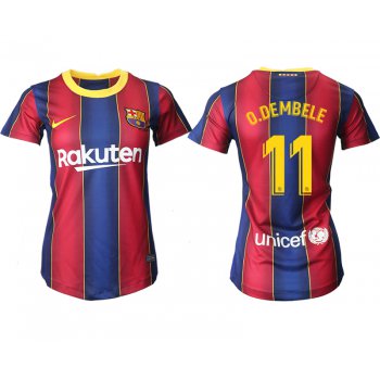 Women 2020-2021 Barcelona home aaa version 11 red Soccer Jerseys