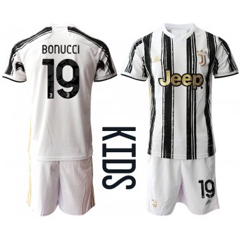 Youth 2020-2021 club Juventus home 19 white Soccer Jerseys