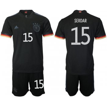 Men 2020-2021 European Cup Germany away black 15 Adidas Soccer Jersey