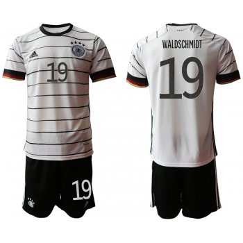 Men 2021 European Cup Germany home white 19 Soccer Jersey