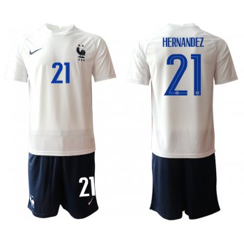 Men 2021 France away 21 soccer jerseys