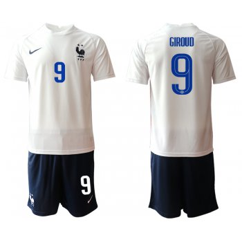 Men 2021 France away 9 soccer jerseys