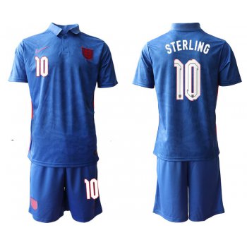 Men 2020-2021 European Cup England away blue 10 Nike Soccer Jersey