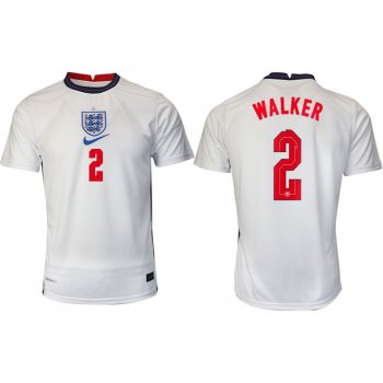 Men 2020-2021 European Cup England home aaa version white 2 Nike Soccer Jersey