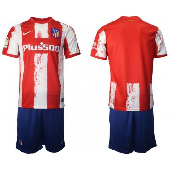 Men 2021-2022 Club Atletico Madrid home red blank Nike Soccer Jersey