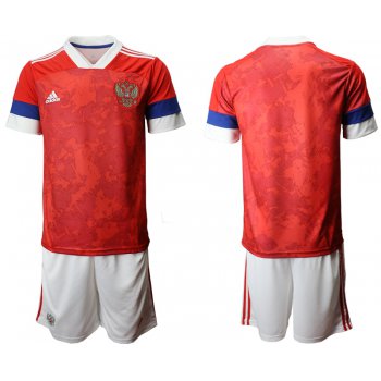 Men 2021 European Cup Russia red home Soccer Jerseys