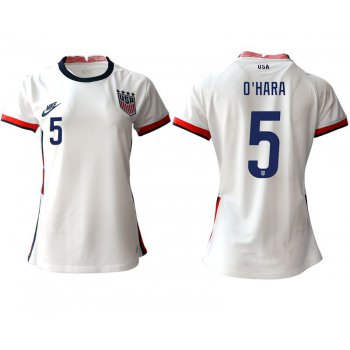 Women 2020-2021 Season National Team America home aaa 5 white Soccer Jerseys