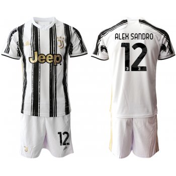 Men 2020-2021 club Juventus home 12 white black Soccer Jerseys