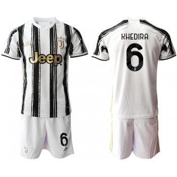 Men 2020-2021 club Juventus home 6 white black Soccer Jerseys
