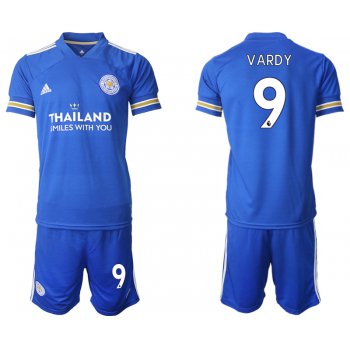 Men 2020-2021 club Leicester City home 9 blue Soccer Jerseys