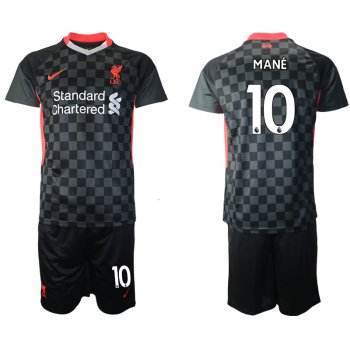 Men 2020-2021 club Liverpool Second away 10 black Soccer Jerseys