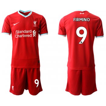 Men 2020-2021 club Liverpool home 9 red Soccer Jerseys