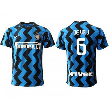 Men 2020-2021 club Inter Milan home aaa versio 6 blue Soccer Jerseys