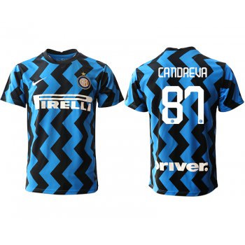 Men 2020-2021 club Inter Milan home aaa versio 87 blue Soccer Jerseys