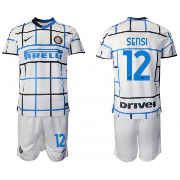 Men 2020-2021 club Inter milan away 12 white Soccer Jerseys