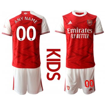 Youth 2020-2021 club Arsenal home customized red Soccer Jerseys