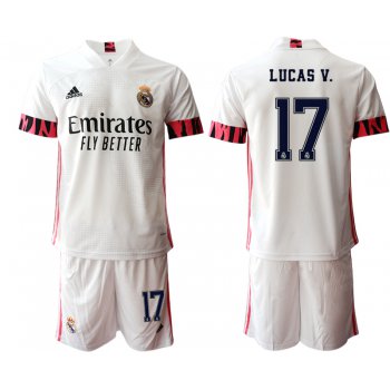 Men 2020-2021 club Real Madrid home 17 white Soccer Jerseys1
