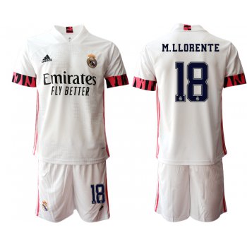 Men 2020-2021 club Real Madrid home 18 white Soccer Jerseys1