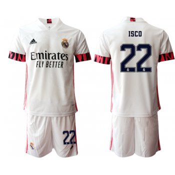 Men 2020-2021 club Real Madrid home 22 white Soccer Jerseys1