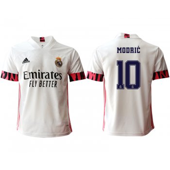 Men 2020-2021 club Real Madrid home aaa version 10 white Soccer Jerseys