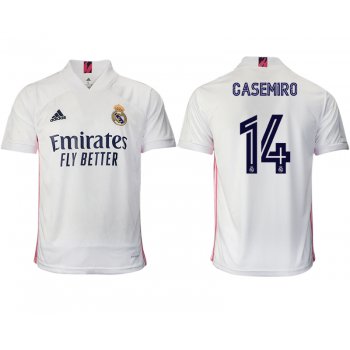 Men 2020-2021 club Real Madrid home aaa version 14 white Soccer Jerseys
