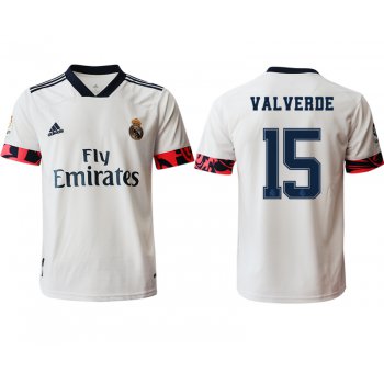 Men 2020-2021 club Real Madrid home aaa version 15 white Soccer Jerseys2