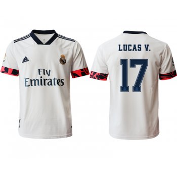 Men 2020-2021 club Real Madrid home aaa version 17 white Soccer Jerseys2