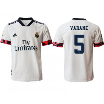 Men 2020-2021 club Real Madrid home aaa version 5 white Soccer Jerseys2