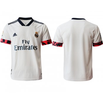 Men 2020-2021 club Real Madrid home aaa version blank white Soccer Jerseys2